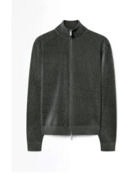 rrd πλεκτο fullzip velvet πρασινο