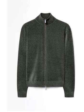 rrd πλεκτο fullzip velvet πρασινο