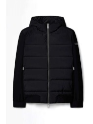 rrd μπουφαν φουσκωτο hoodie surflex μαυρο