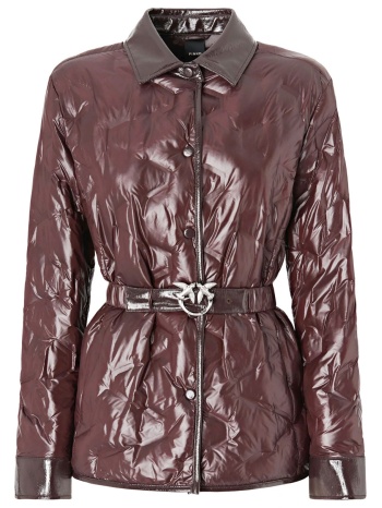 pinko μπουφαν dipladenia quilted jacket καφε
