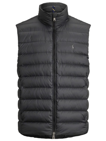 ralph lauren μπουφαν αμανικο φουσκωτο vest logo μαυρο
