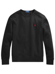 ralph lauren φουτερ crewneck logo sweatshirt μαυρο