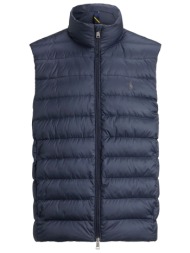 ralph lauren μπουφαν αμανικο φουσκωτο vest logo μπλε