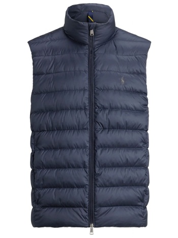 ralph lauren μπουφαν αμανικο φουσκωτο vest logo μπλε