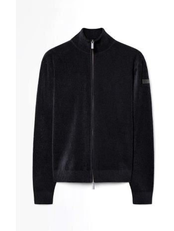 rrd πλεκτο fullzip velvet μαυρο