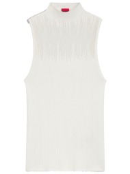 hugo top πλεκτο ribbed ...