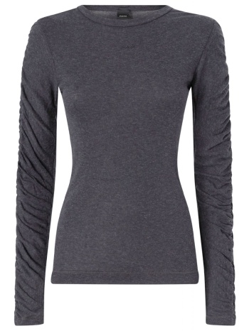 pinko πλεκτο muscari jumper σκουρο γκρι