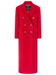 pinko παλτο μακρυ covent coat κοκκινο