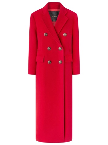 pinko παλτο μακρυ covent coat κοκκινο
