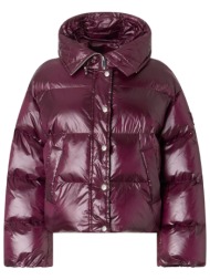 pinko μπουφαν impasto quilted jacket κοκκινο