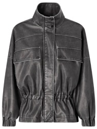 pinko τζακετ barkeria blouson γκρι