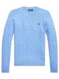 ralph lauren πλεκτο λαιμοκοψη classics logo σιελ