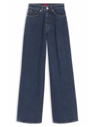 hugo παντελονι jeans 937_16 high rise wide leg μπλε