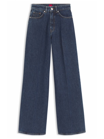hugo παντελονι jeans 937_16 high rise wide leg μπλε