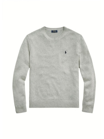 ralph lauren πλεκτο crewneck logo γκρι