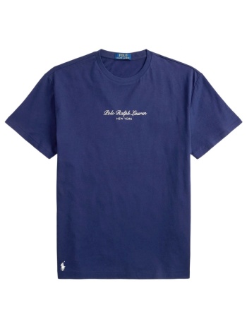 ralph lauren t-shirt classic fit logo μπλε