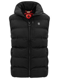 wellensteyn ανδρικο μπουφαν αμανικο blackbird men short vest μαυρο