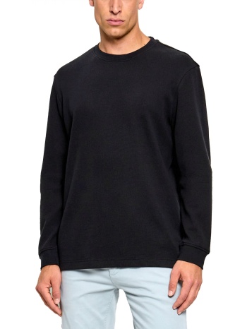 boss casaual φουτερ crew neck jersey we_tempest μπλε