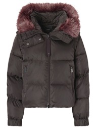 pinko μπουφαν godetia quilted jacket καφε