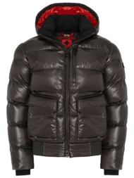 wellensteyn ανδρικο μπουφαν φουσκωτο blackbird men blouson αποσπωμενη κουκουλα λαδι