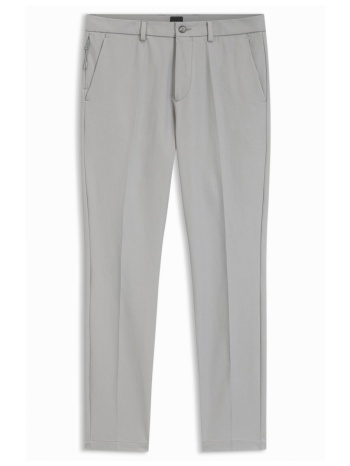 boss παντελονι chino slim fit p-kaiton1-zip γκρι