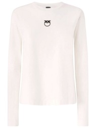 pinko t-shirt μακρυμανικο toblino κρεμ