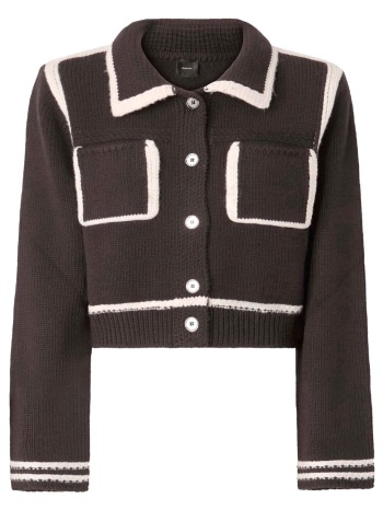 pinko ζακετα new sulcis jacket καφε