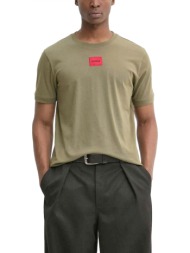hugo t-shirt diragolino212 logo χακι