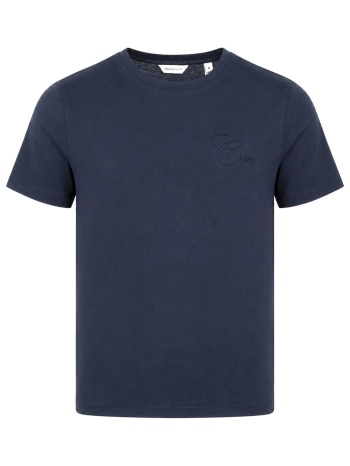 gant t-shirt regular fit tonal graphic μπλε