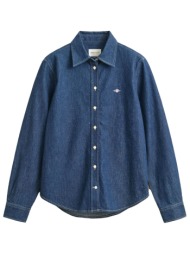 gant πουκαμισο jeans regular fit μπλε