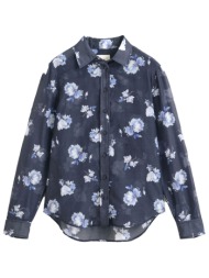 gant πουκαμισο regular fit froral print μπλε