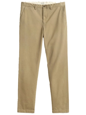gant παντελονι chino slim fit comfort μπεζ
