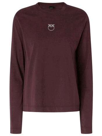 pinko t-shirt μακρυμανικο toblino βυσσινι