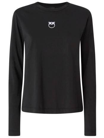 pinko t-shirt μακρυμανικο toblino μαυρο