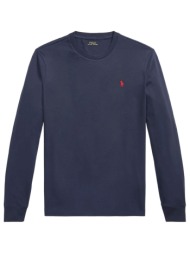 ralph lauren t-shirt custom slim fit logo μπλε