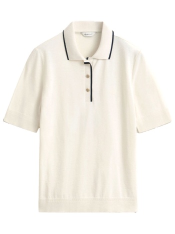 gant polo regular fit seamless κρεμ