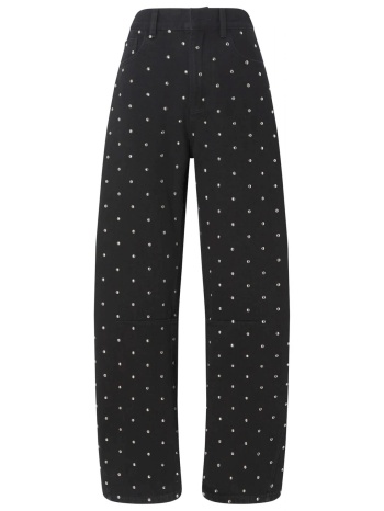 pinko παντελονι jeans emma egg trouser τρουκς μαυρο