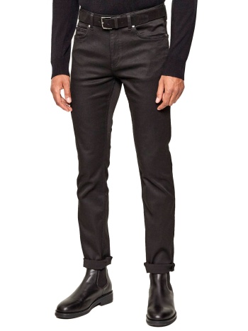 boss παντελονι jeans slim fit h-delaware_rmw μαυρο