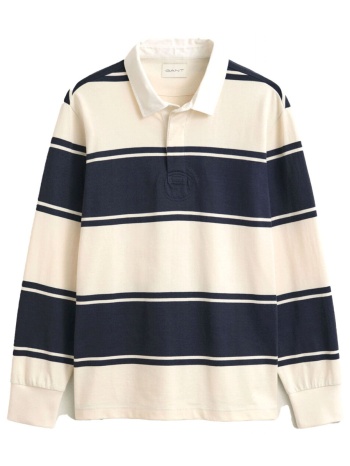gant polo rugger ριγε μπλε κρεμ