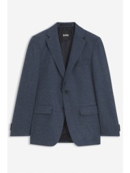 boss σακακι μικροσχεδιο h-hutson-263 slim fit μπλε