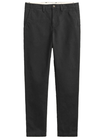 gant παντελονι chino slim fit comfort μαυρο