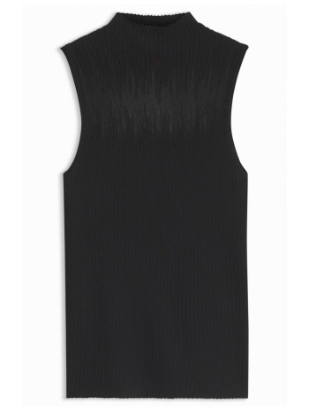 hugo top πλεκτο ribbed sieffy λουπετο logo μαυρο