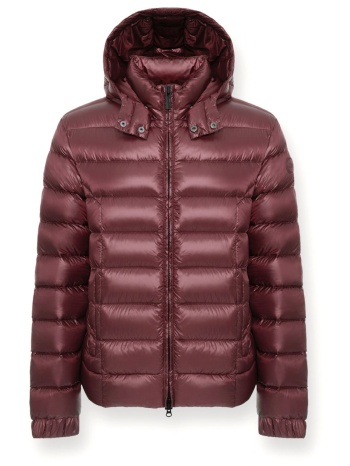 colmar μπουφαν puffer hoodie polished scala a μπορντω