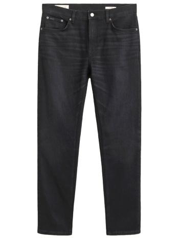 gant παντελονι jeans slim fit μαυρο