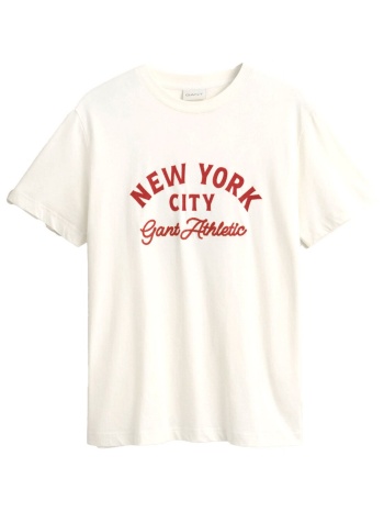 gant t-shirt graphic κρεμ