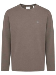 gant t-shirt regular fit shield καφε