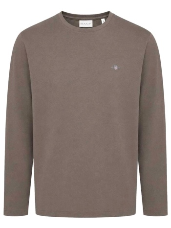 gant t-shirt regular fit shield καφε