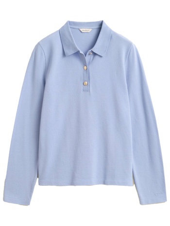 gant polo regular fit pique μπλε ραφ