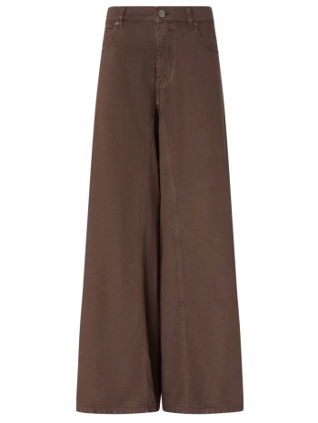 pinko παντελονι jeans winona wide leg καφε