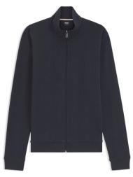 boss homewear φουτερ fullzip structure zip jacket μπλε